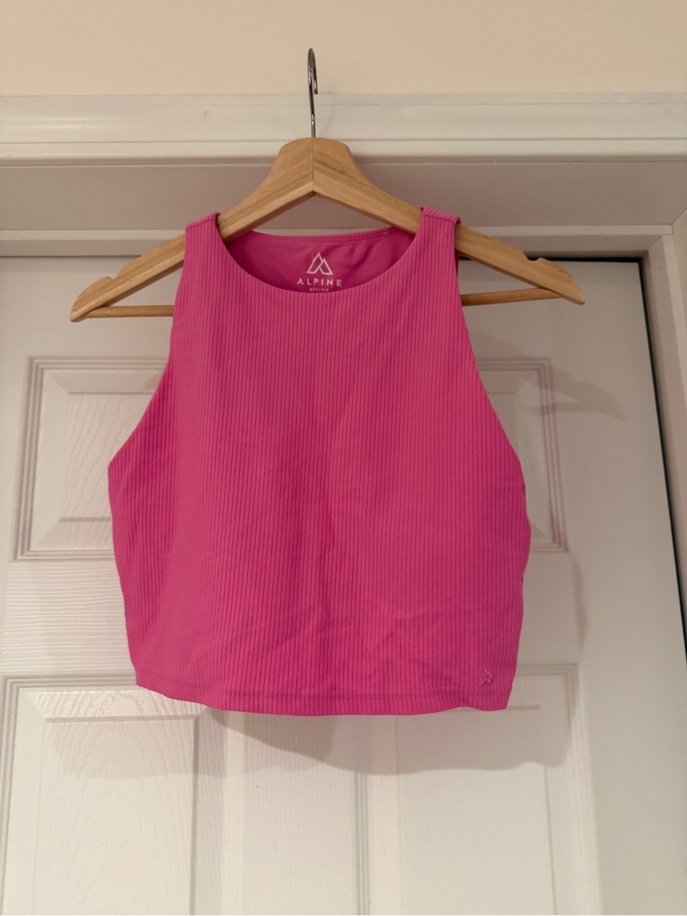 Alpine Design Pink Ribbed Crop Tank - Picture 2 of 6